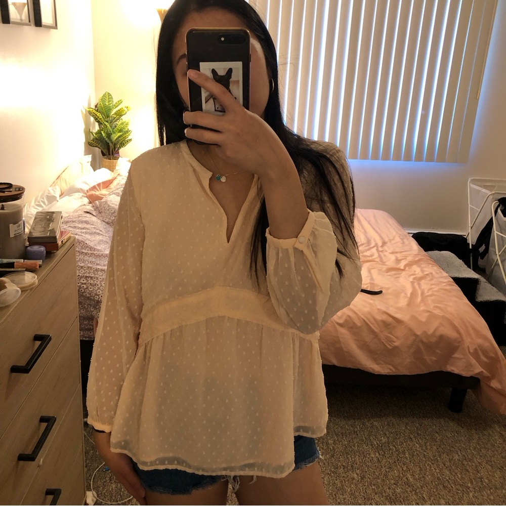 Loft pink blouse S